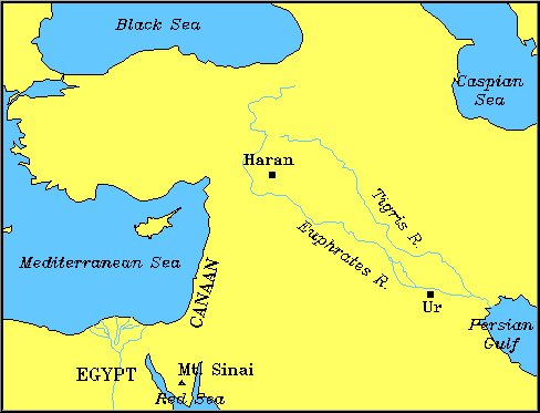 Map of the Bible lands