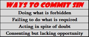 Ways to commit sin
